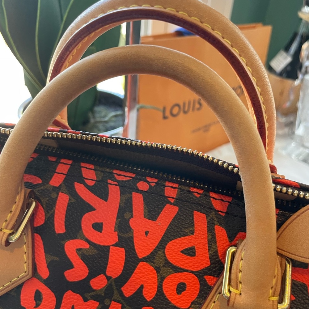 SOLD 💵Louis Vuitton Steven Sprouse Graffiti Orange Speedy 30 - Picture 8 of 14